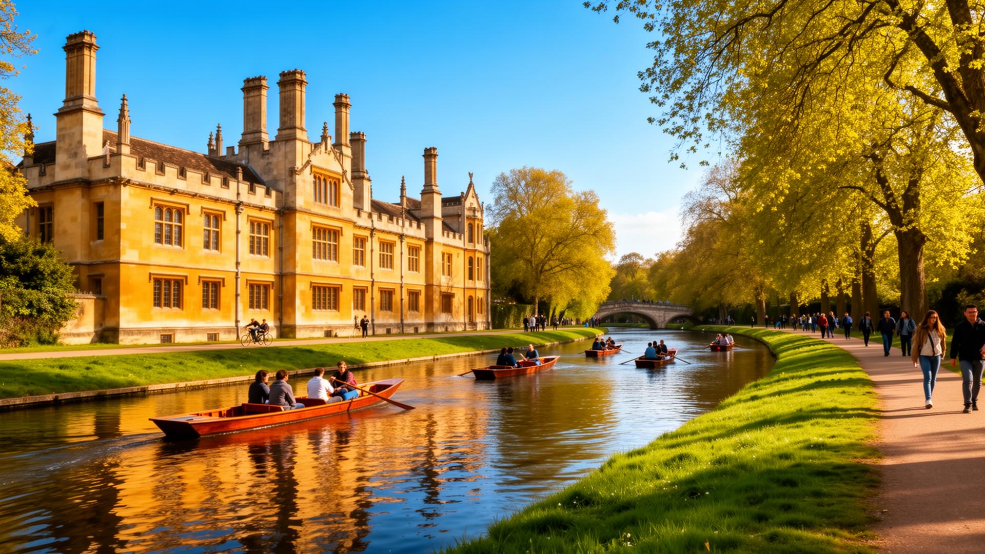 Cambridge college courtyard